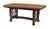 Amish Solid Wood Trestle Dining Table Braided Base Cambria