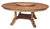 Amish Traditional Solid Wood Round Pedestal Dining Table 60