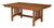 Amish Arts and Crafts Mission Solid Wood Trestle Dining Table