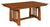 Amish Arts and Crafts Solid Wood Trestle Dining Table Jamestown