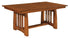 Amish Arts and Crafts Solid Wood Trestle Dining Table Jamestown