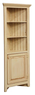 Amish Corner Cabinet Rustic Farmhouse Solid Wood